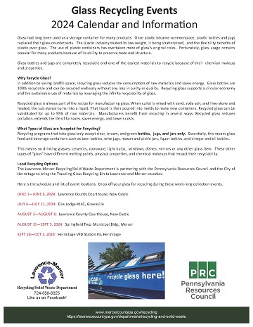 Glass Recycling Events