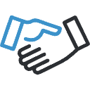 Image of hands shaking Image of hands shaking